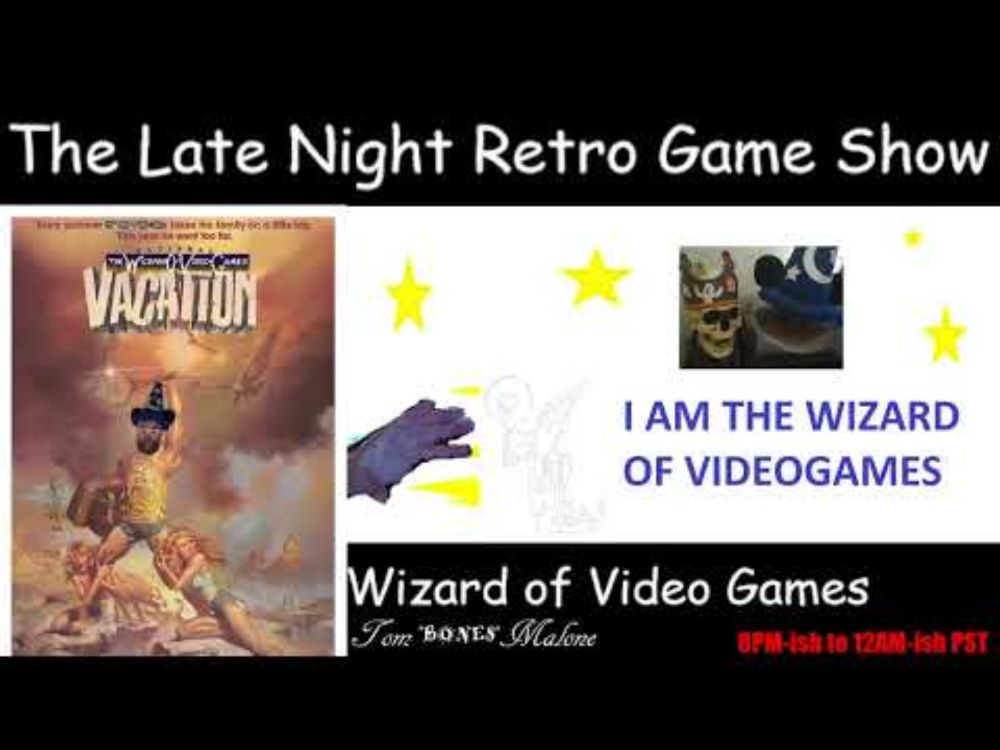 The Late Night Retro Game Show starring The Wizard of Video Games