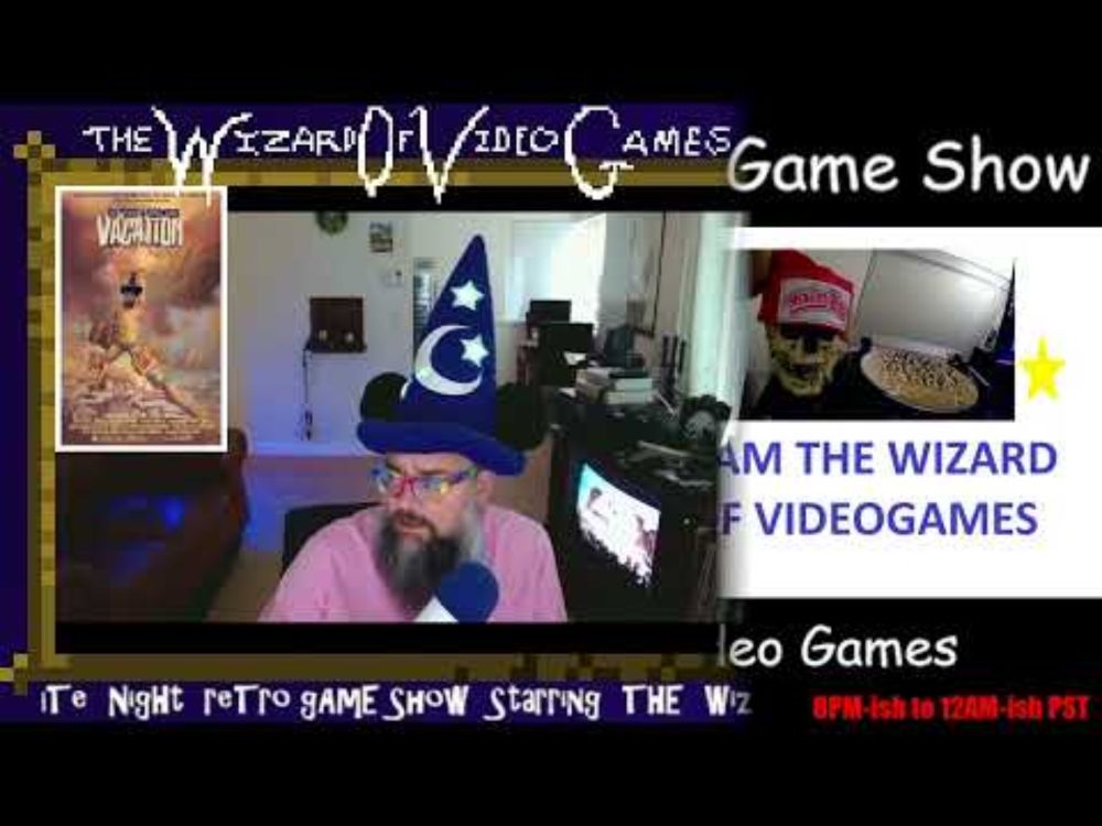The Late Night Retro Game Show starring The Wizard of Video Games