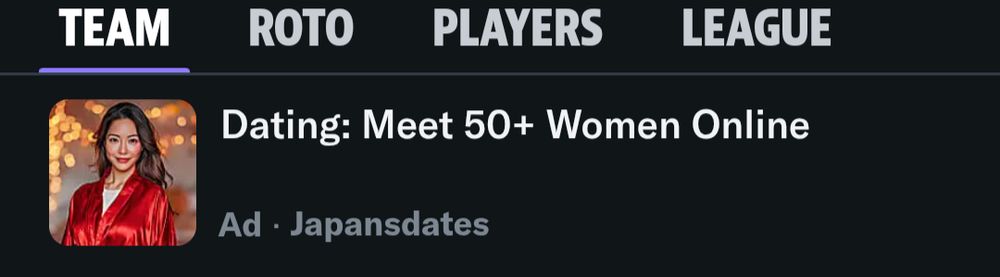 An online ad for a dating site that reads 