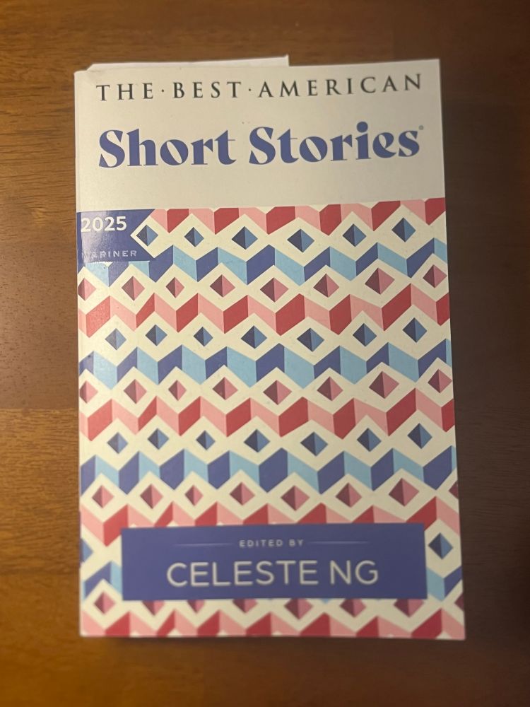 Cover of Best American Short Stories for 2025, edited by Celeste Ng. 