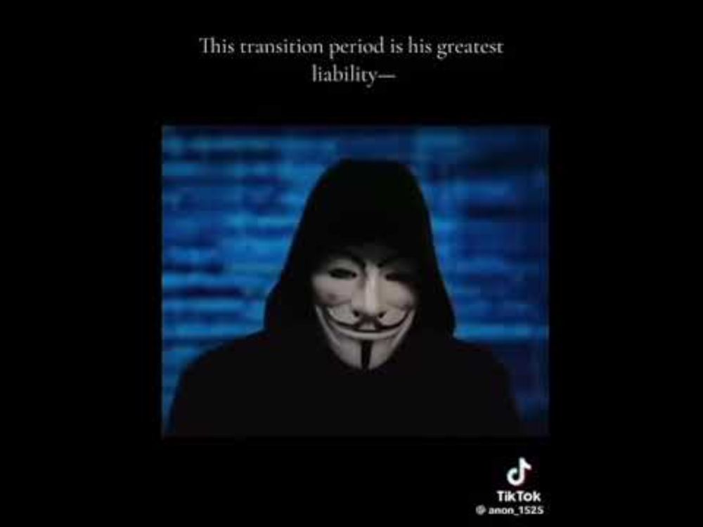 An important message from Anonymous. *not original post* but please watch and share their massage!