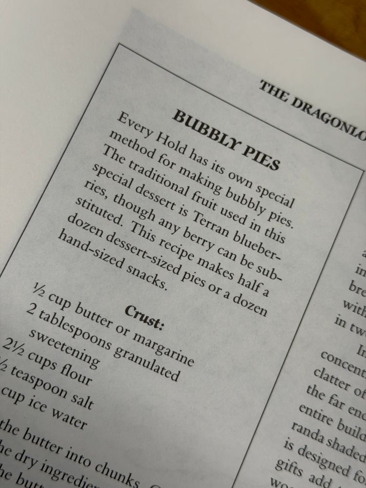 Recipe for bubbly pies (blueberry tarts)