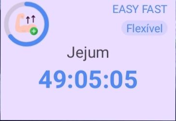 contador  di  tempo   de  jejum  com  49  horas  5  minutos  e  5  segundos