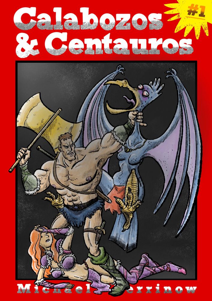 La portada del primer capítulo de Calabozos & Centauros, una imagen que, según una usuaria de esta nuestra querida red social que no es tanto de nazis como tuiter pero fíate tú, recuerda a los tiempos rancios de El Jueves. No fue un cumplido.