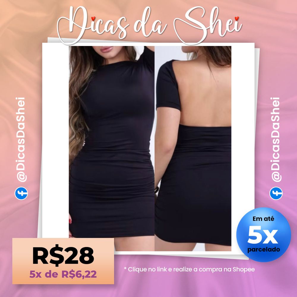 Vestido Costa Nua Tubinho Manga Curta Manguinha Blogueira Gringa Colado e Curtinho