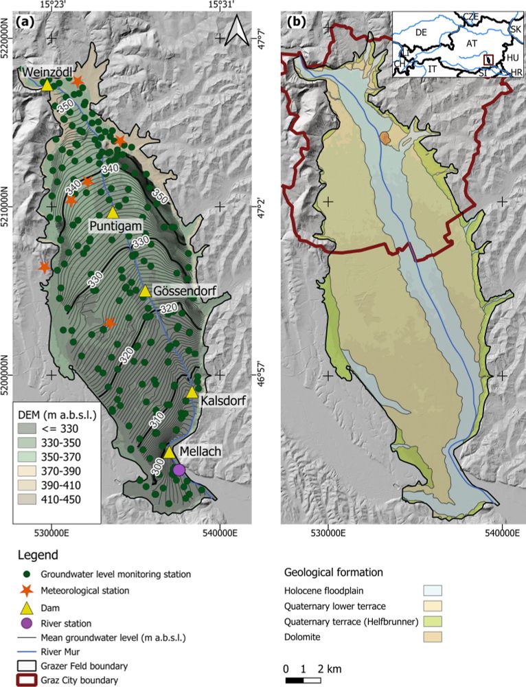 Exploring the power of data-driven models for groundwater system conceptualization: a case study of the Grazer Feld Aquifer, Austria - Hydrogeology Journal