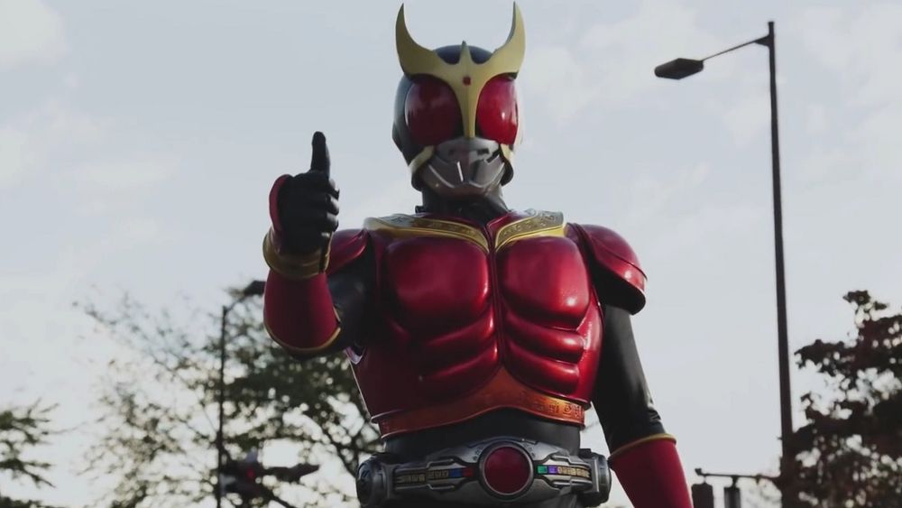 Kamen rider Kuuga giving you a thumbs up to know he's proud of you