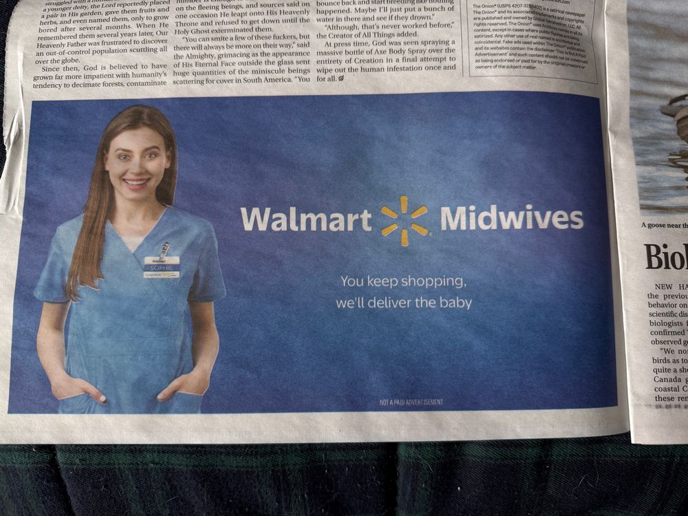 Fake Walmart ad