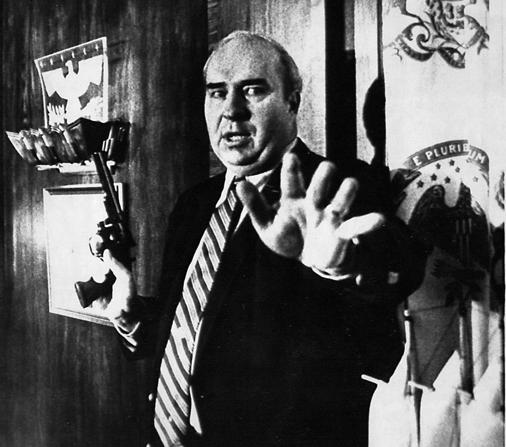 Budd Dwyer, moments before shooting himself at a press conference