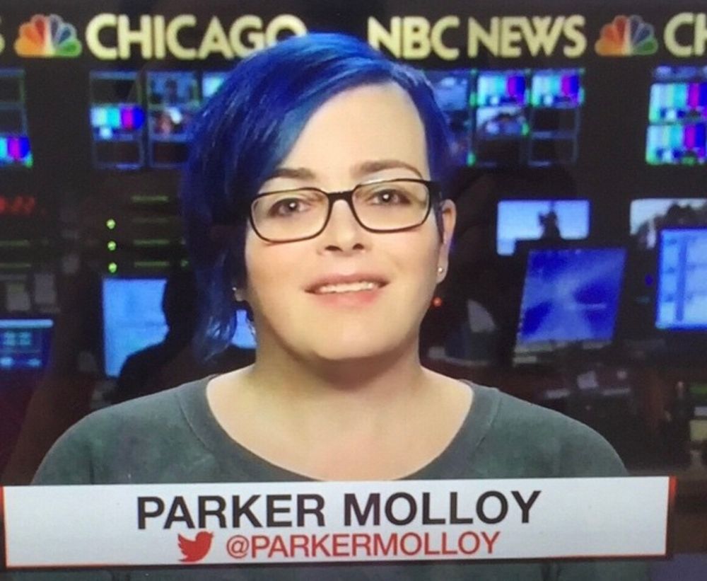 Me with blue hair