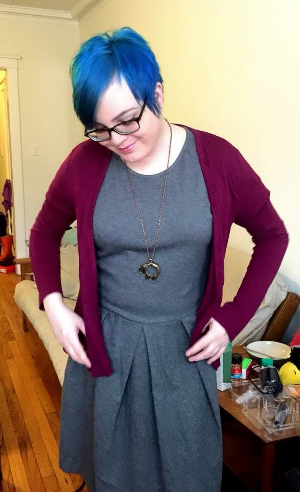 Me with blue hair