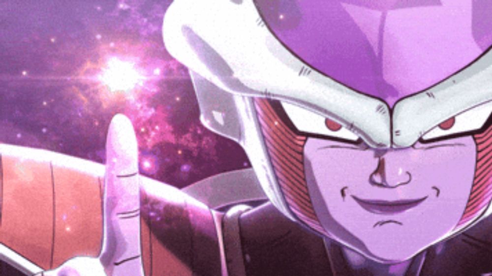 a close up of a cartoon character 's face with a purple helmet on