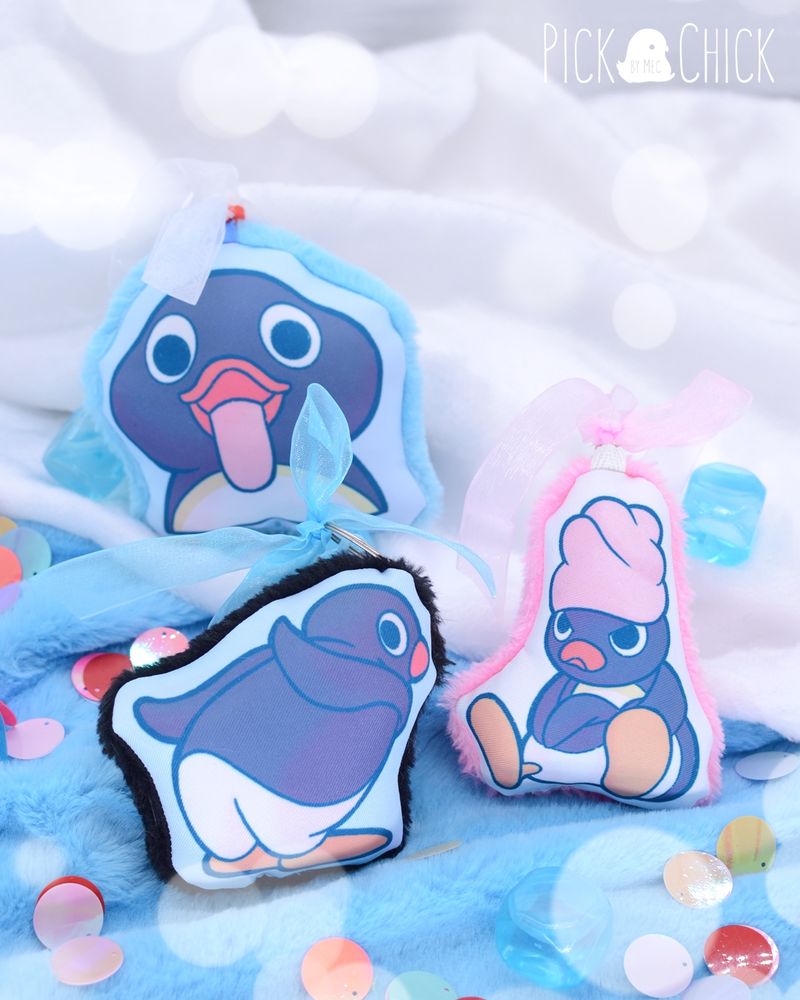 Pingu meme stuffed Kawaii keychain handmade by me.