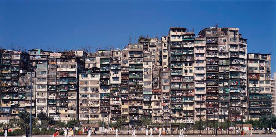 Kowloon walled city. A district in Hong Kong that was formerly the densest place on earth 