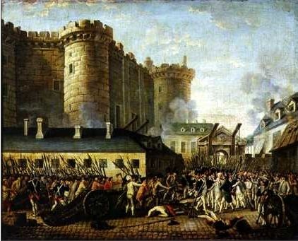 Peinture de la prise de la Bastille 