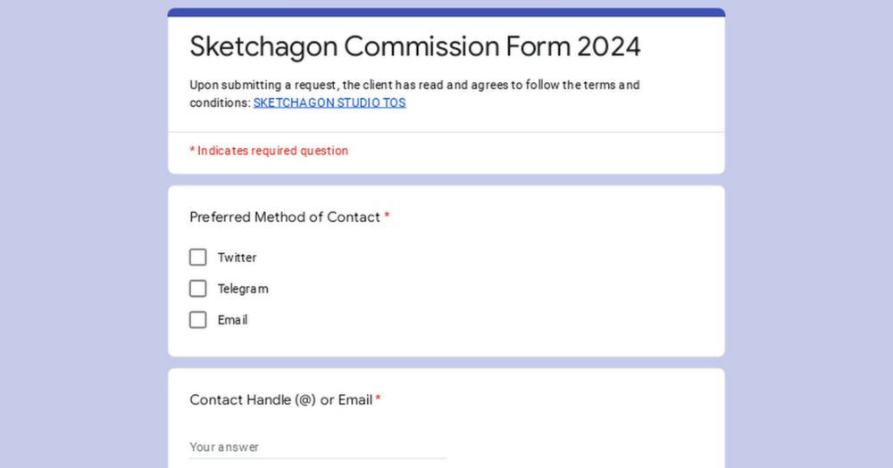 Sketchagon Commission Form 2024