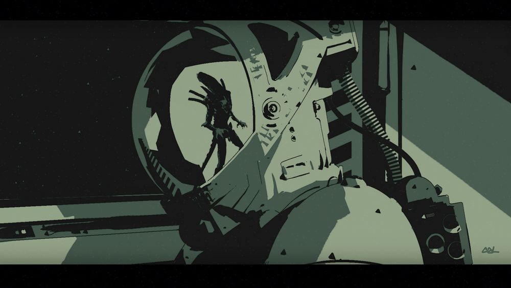 -- a movement in the glass causes the survivor to turn --