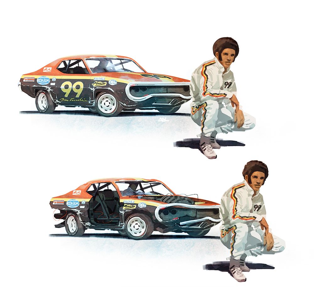 Early dev concept art for racing game 2010