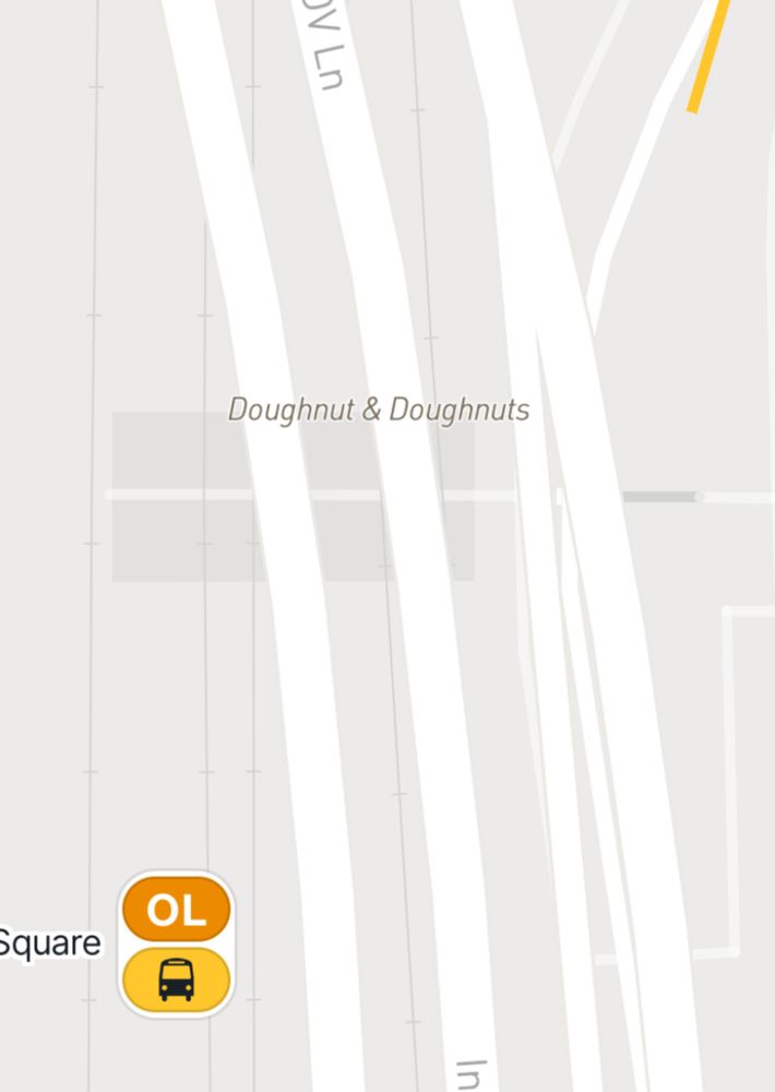 MBTA Go map feat. critical landmark “Doughnut & Doughnuts” 