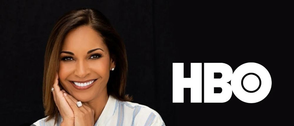 Salli Richardson Whitfield with the HBO logo