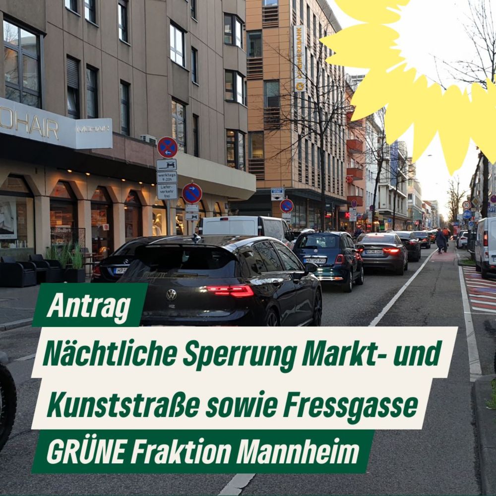 Nächtliche Sperrung Markt- und Kunststraße sowie Fressgasse | Grüne Fraktion Mannheim