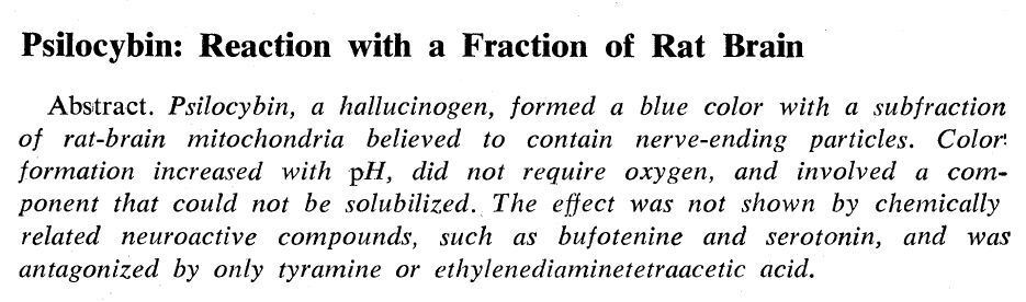 Abstract for Gilmour and O'Brien, 1967