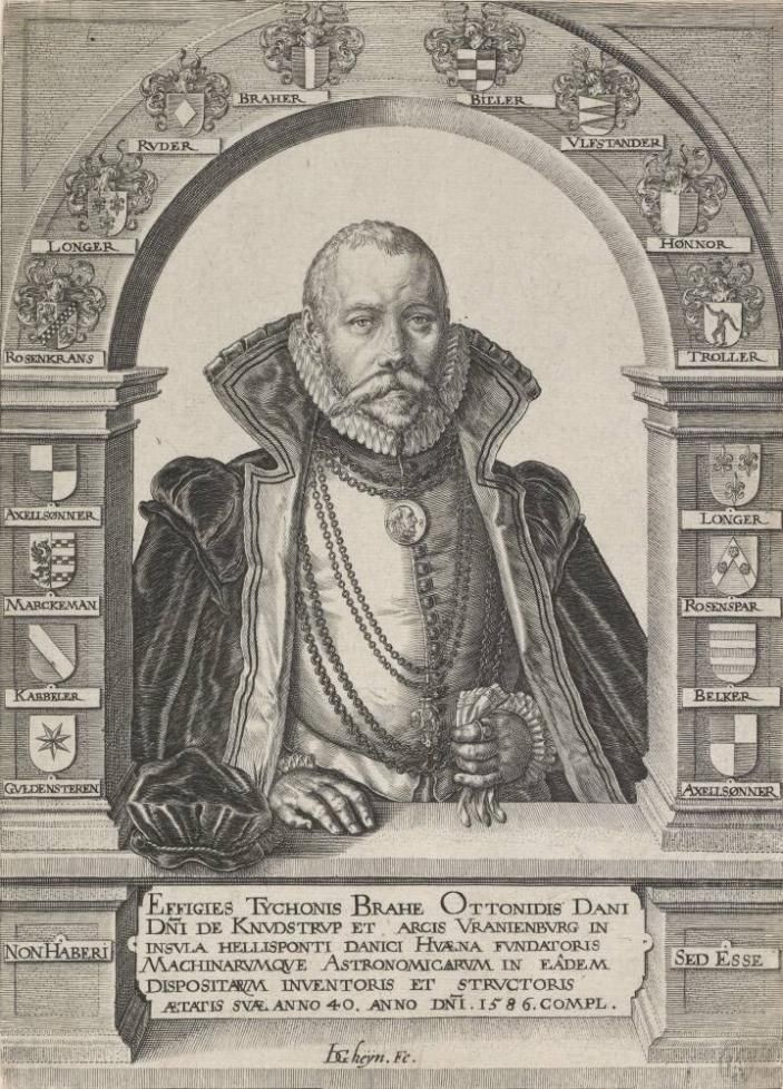 A portrait of astronomer Tycho Brahe