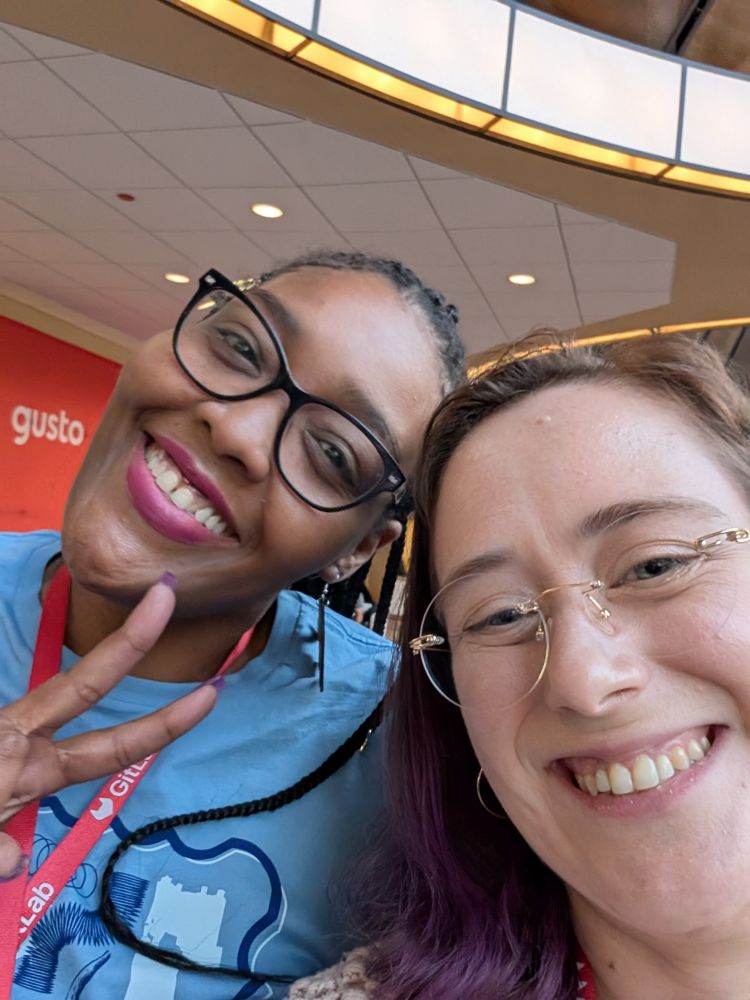 Me and Tia (who also gave an incredible lightning talk).