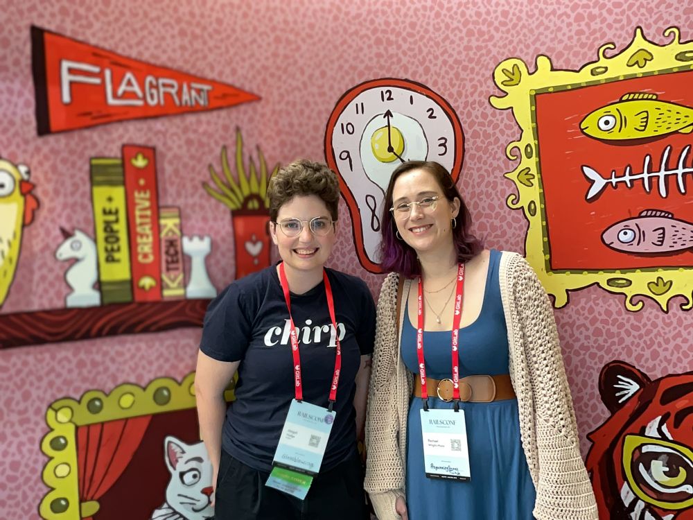 Me and Abby at the Flagrant booth.