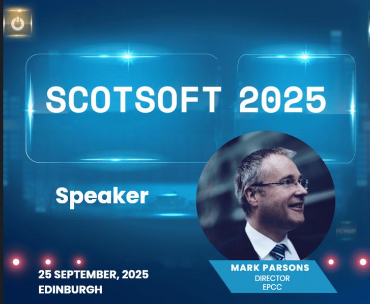 Montage promoting Mark Parsons' talk at Scotsoft 2025, on 25 September, Edinburgh