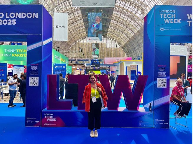Magdalena Drafiova, Collaboration Manager for the Edinburgh International Data Facility, at London Tech Week