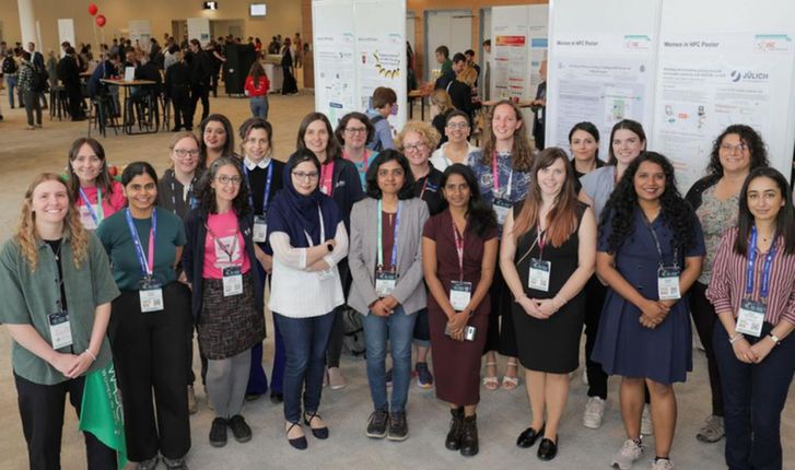 Group photo of WHPC attendees of ISC25