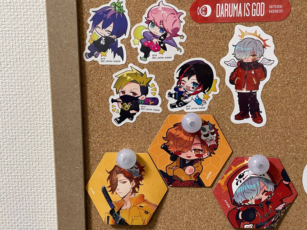 CRのステッカーやマグネット
主にありさか、だるま、うるか