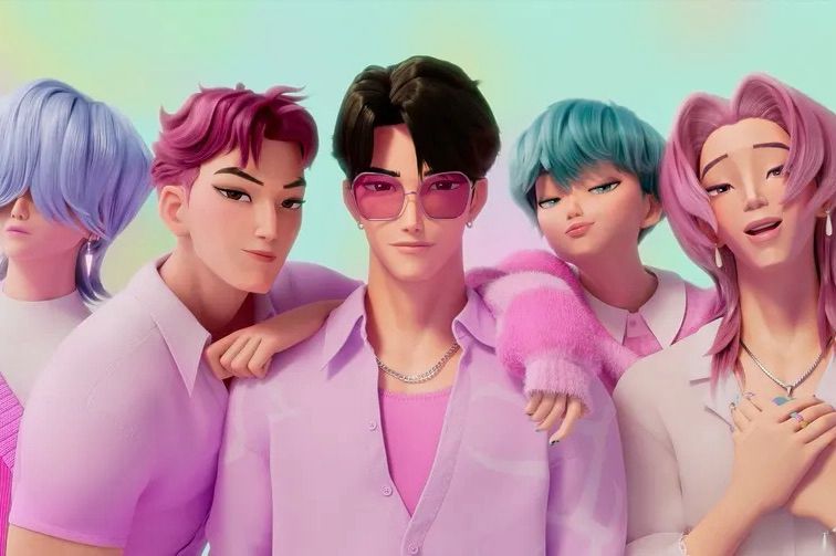 Saja Boys in pink