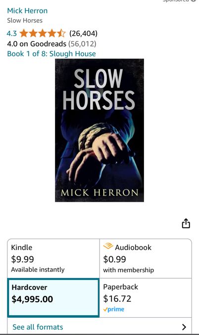 Cover book of Slow Horses