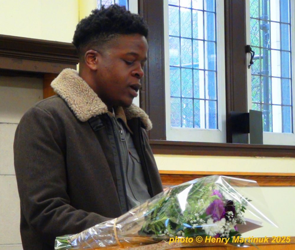 Daniel Maluka's gorgeous poems held our attention. A fitting end to Poetry Month!