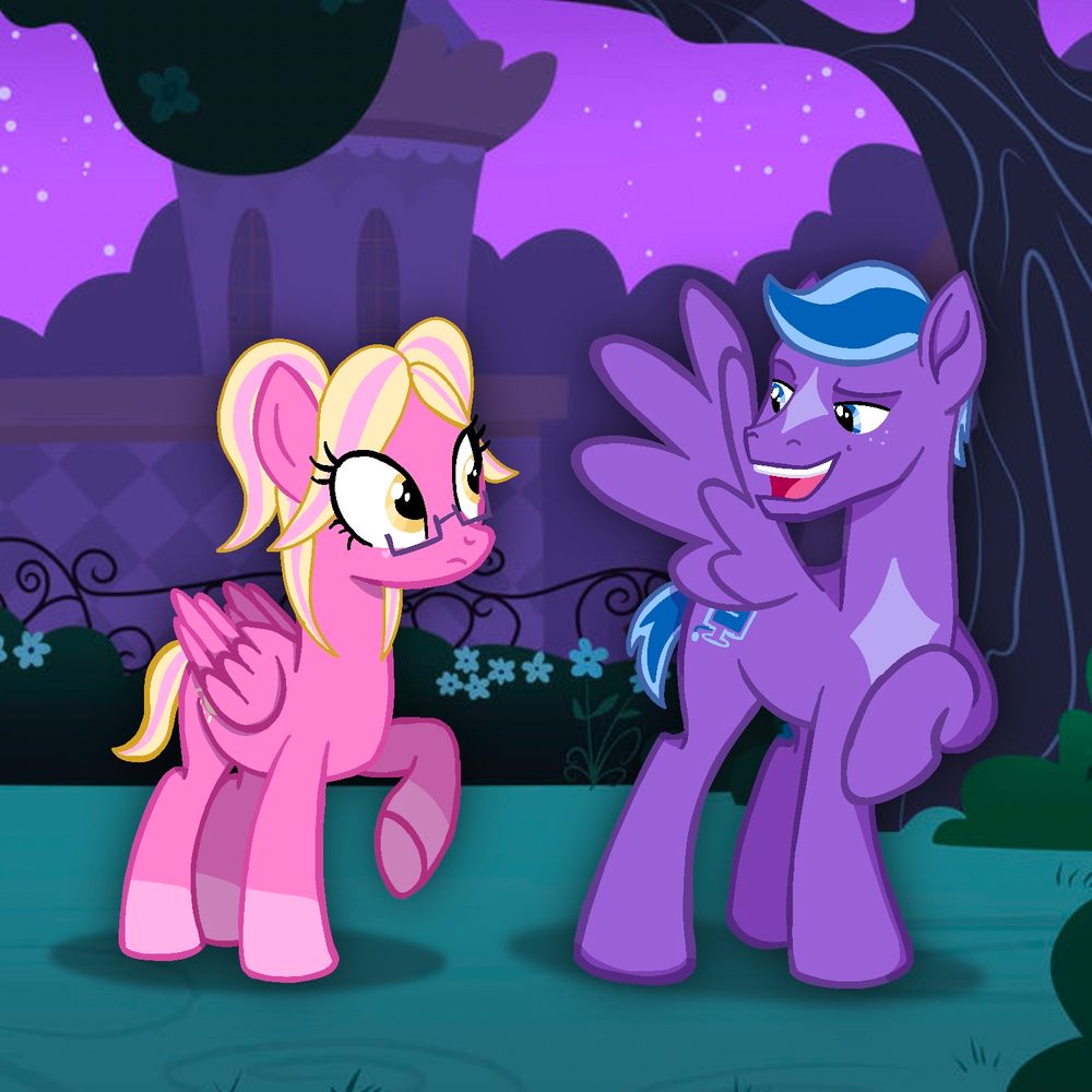 websurfer and sunshine hearts together in a dark garden