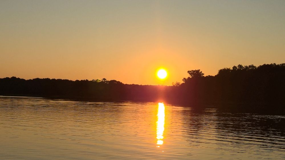 A sunset at the Leonardtown Wharf.