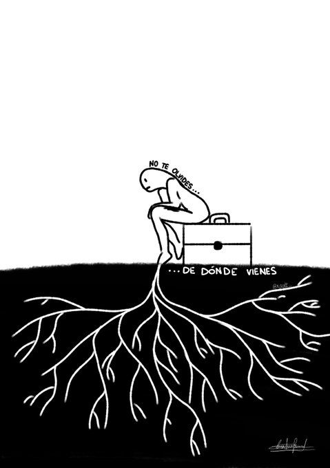 I made a drawing based on the song "Héroes del Sábado" by La M.O.D.A.