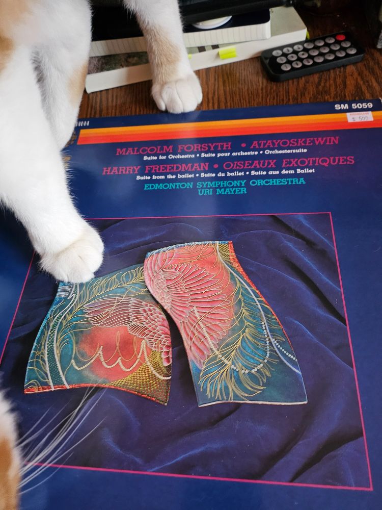 vinyl album cover of Malcolm Forsyth's Atayoskewin.
