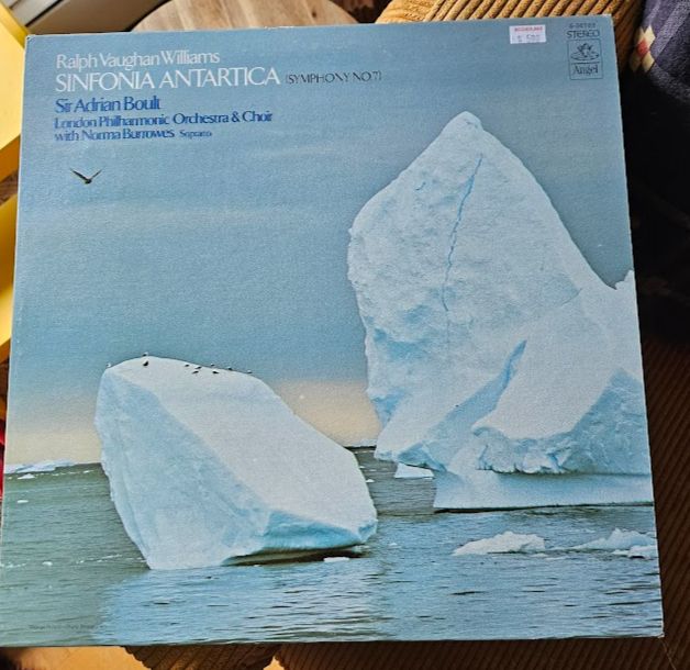 LP cover; Ralph Vaughan Williams Sinfonia Antarctica