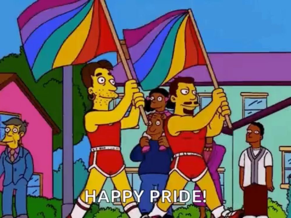 Pride Month Simpsons GIF