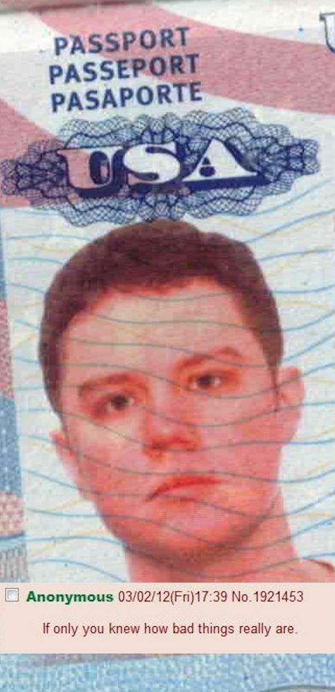 2020 passport photo of Sky Marchini with the 4chan 