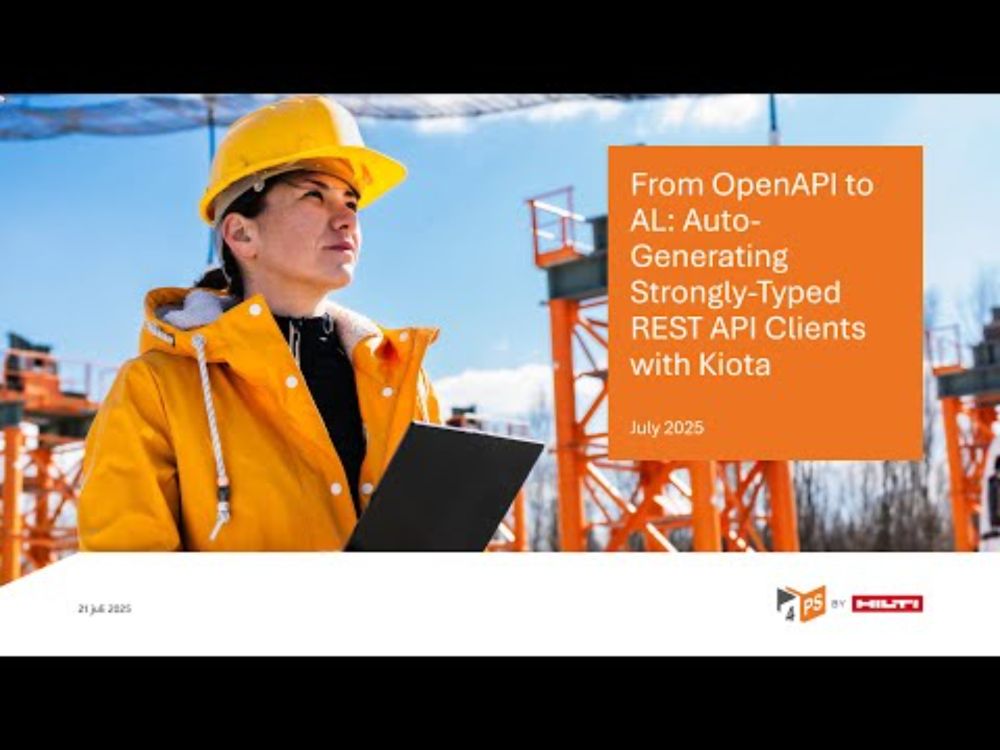 20250721   From OpenAPI to AL Auto Generating Strongly Typed REST API Clients for BC with Kiota