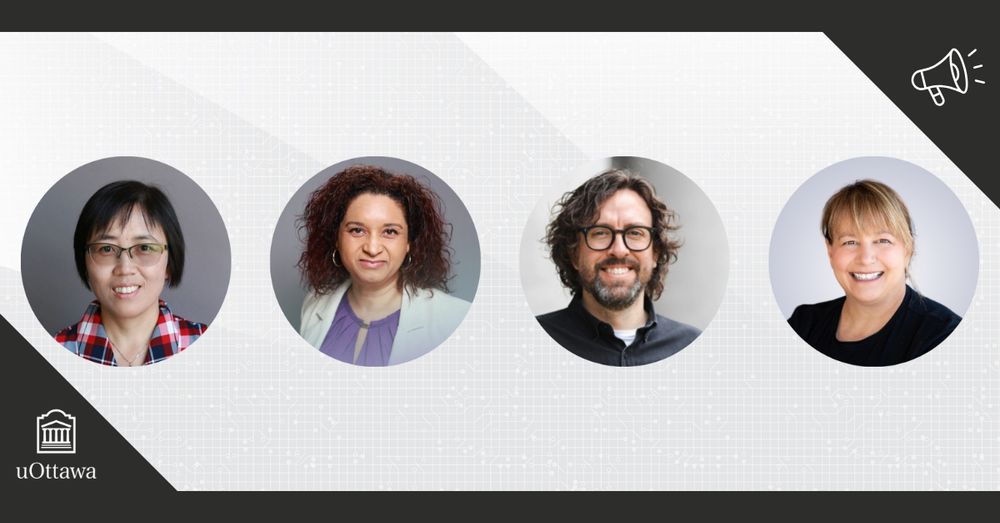 Xiangfei Meng, Monnica Williams, Jason Millar and Tracy Vaillancourt. uOttawa logo.
