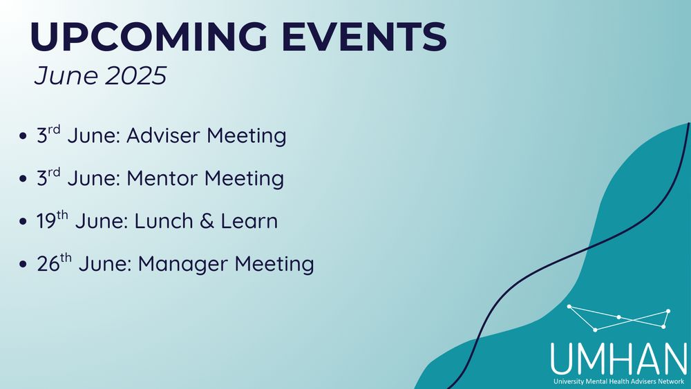 Events post for the month of June.