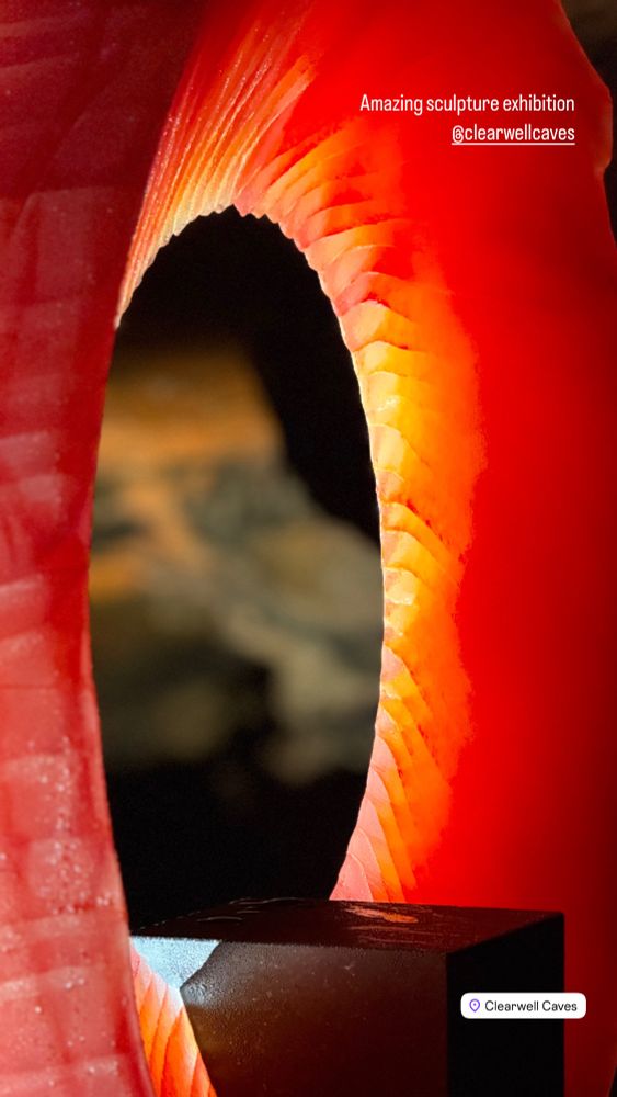 Orange ring sculpture 