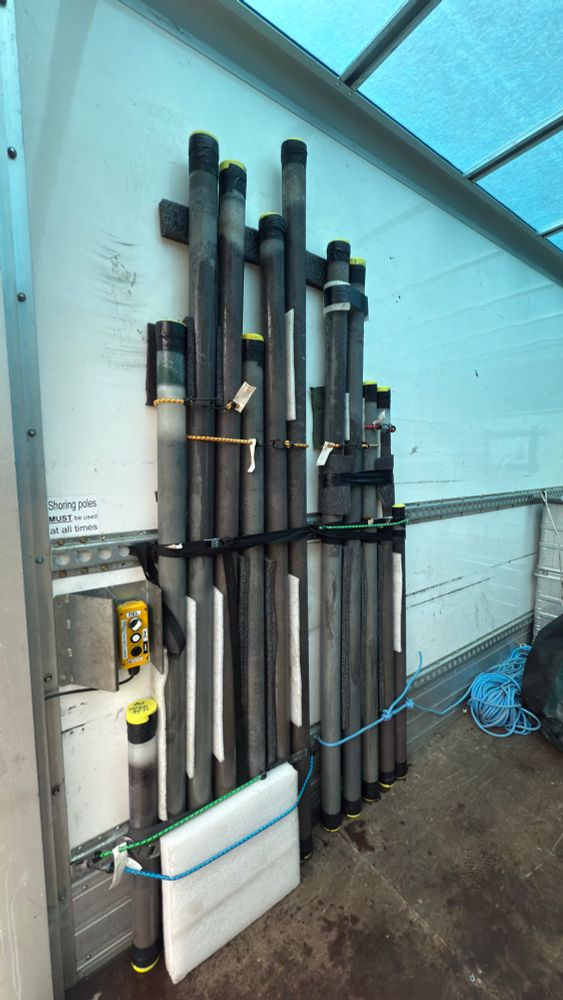 Collection of sediment cores taken from Loch Lomond over the last 2 weeks strapped into the van for transport to BAS and Southampton for analysis as part of Jodie Geldard’s Iapetus DTP PhD with University of Stirling 