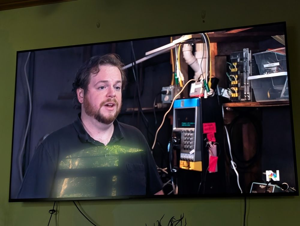 Literally a picture of my TV with the above story playing.