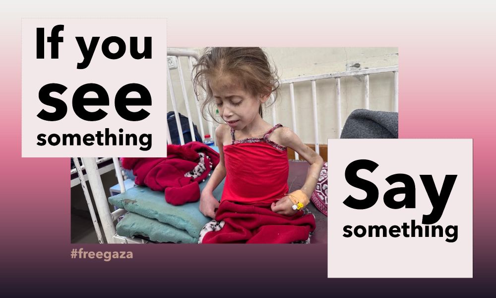 If you see something, say something. #freegaza